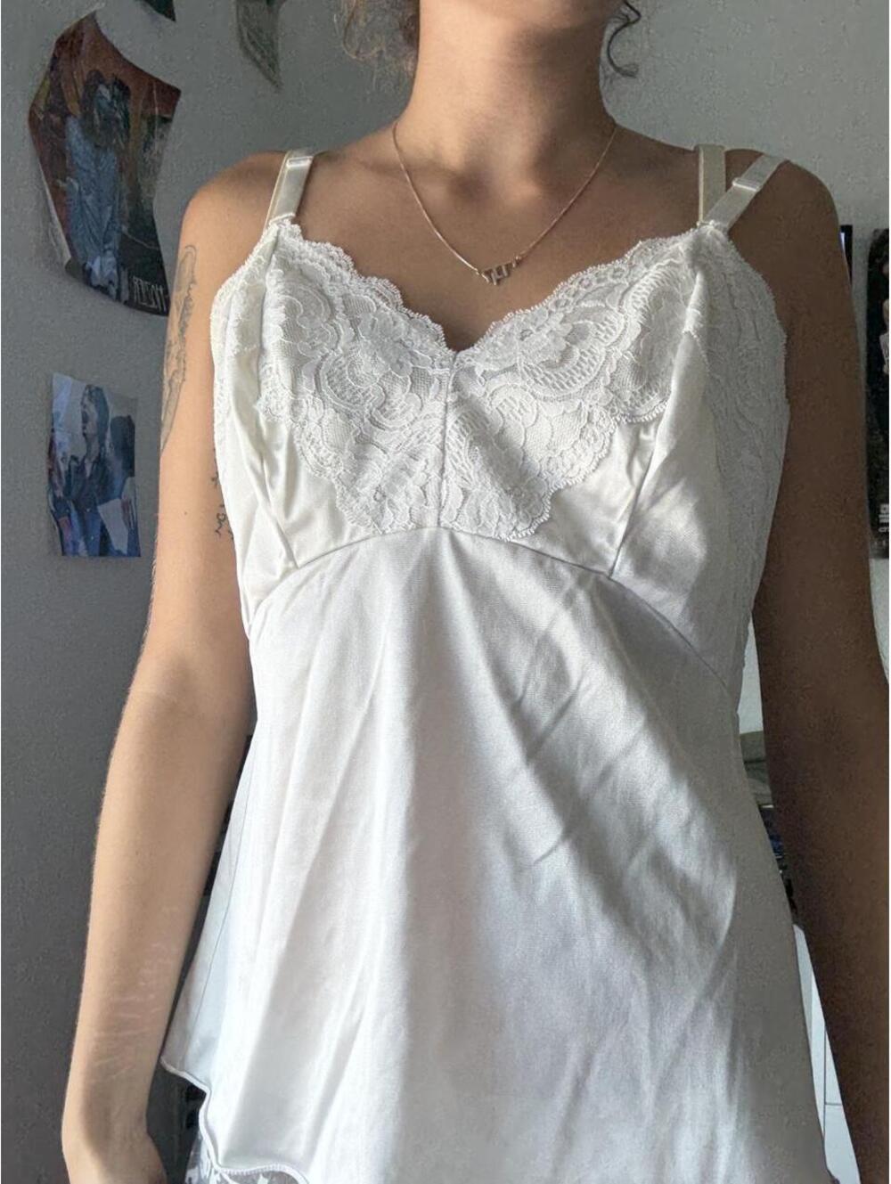 Olga Women's White Vests-tanks-cami